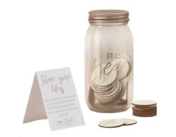 Memory Jar Baby In Bloom With 50 Customizable Wooden Tokens