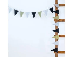 Mini Vlaggenlijn Glitter 2,6m -Feestspullen Winkel mini vlaggenlijn glitter 26m 2