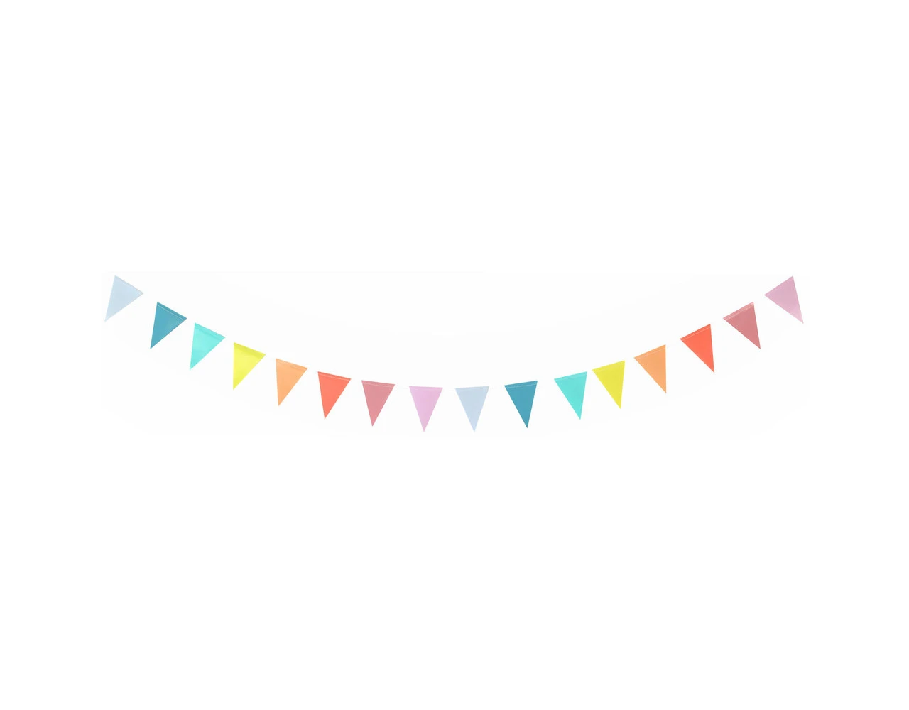 Mini Vlaggenlijn Pastel 2,6m 1 Mini Vlaggenlijn Pastel 2,6m