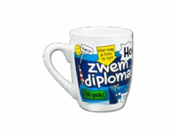 Mok Zwemdiploma 12cm -Feestspullen Winkel mok zwemdiploma 12cm 2