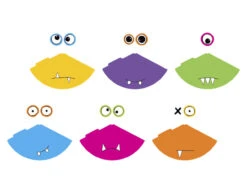 Monster Feesthoedjes 16cm 6st -Feestspullen Winkel monster feesthoedjes 16cm 6st 2