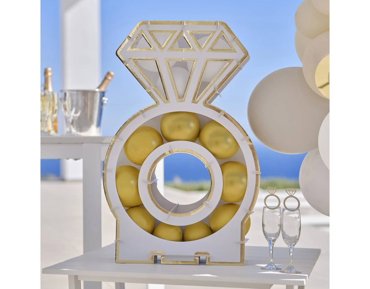 Mosaic Balloon Engagement Ring 3 Mosaic Balloon Engagement Ring - Afbeelding 3