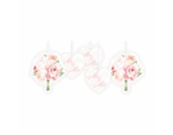 Mr, & Mrs, Hangdecoratie Set 5 Delig