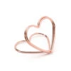 Naamkaarthouders Hartjes Rose Goud 2,5cm 10st