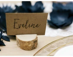 Naamkaarthouders Hout 4cm 6st -Feestspullen Winkel naamkaarthouders hout 4cm 6st 3