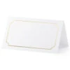 Naamkaartjes Wit Goud Lijst 9,5cm 10st