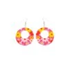 Neon Roze Hippie Oorbellen