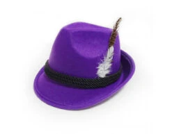 Oktoberfest Tiroler Hoed Beieren Paars