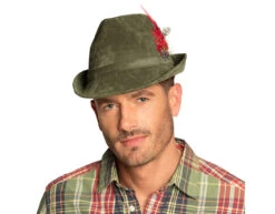 Oktoberfest Tiroler Hoed Donkergroen