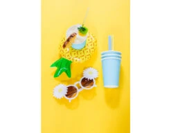 Opblaas Ananas Bekerhouder 27cm -Feestspullen Winkel opblaas ananas bekerhouder 27cm 4