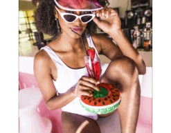 Opblaasbare Bekerhouder Meloen 20cm -Feestspullen Winkel opblaasbare bekerhouder meloen 20cm 1