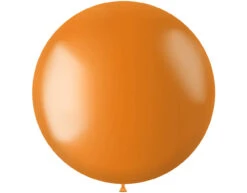 Oranje Ballon Metallic Marigold Orange 78cm