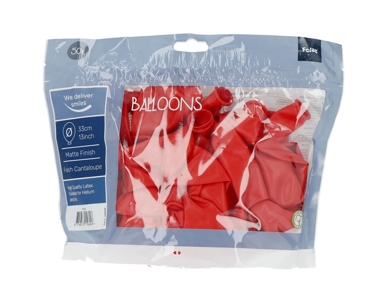 Oranje Ballonnen Fresh Cantaloupe 33cm 50st 2 Oranje Ballonnen Fresh Cantaloupe 33cm 50st - Afbeelding 2
