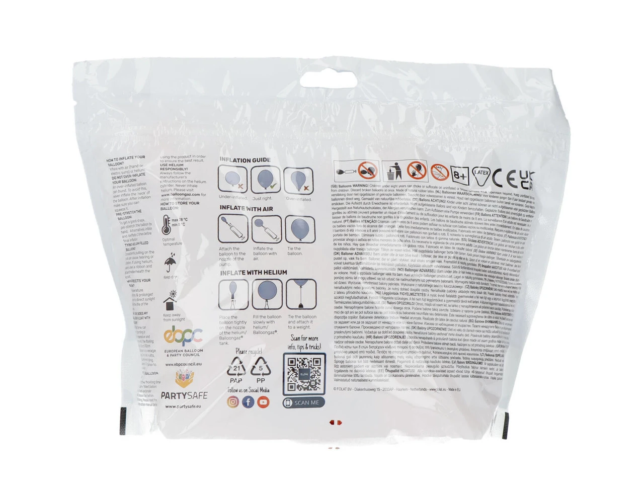 Oranje Ballonnen Metaliic 33cm 50st 3 Oranje Ballonnen Metaliic 33cm 50st - Afbeelding 3