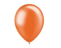 Oranje Ballonnen Metallic 25cm 10st