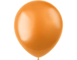 Oranje Ballonnen Metallic Marigold Orange 33cm 100st