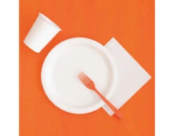 Oranje Tafelkleed Plastic 2,74m -Feestspullen Winkel oranje tafelkleed plastic 274m 2