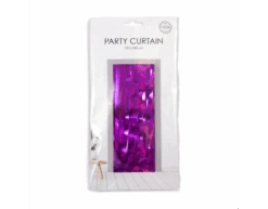 Paars Deurgordijn Folie 2,4m -Feestspullen Winkel paars deurgordijn folie 24m 2