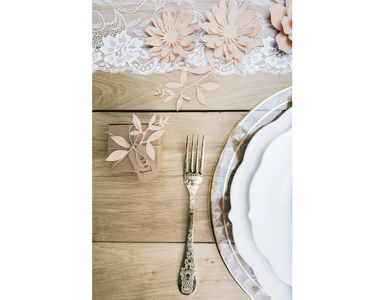 Papieren Bloemen Roze Pastel 3st 4 Papieren Bloemen Roze Pastel 3st - Afbeelding 4