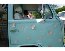 Papieren Bloemen Roze Pastel 3st 12 Papieren Bloemen Roze Pastel 3st -Feestspullen Winkel papieren bloemen roze pastel 3st 5