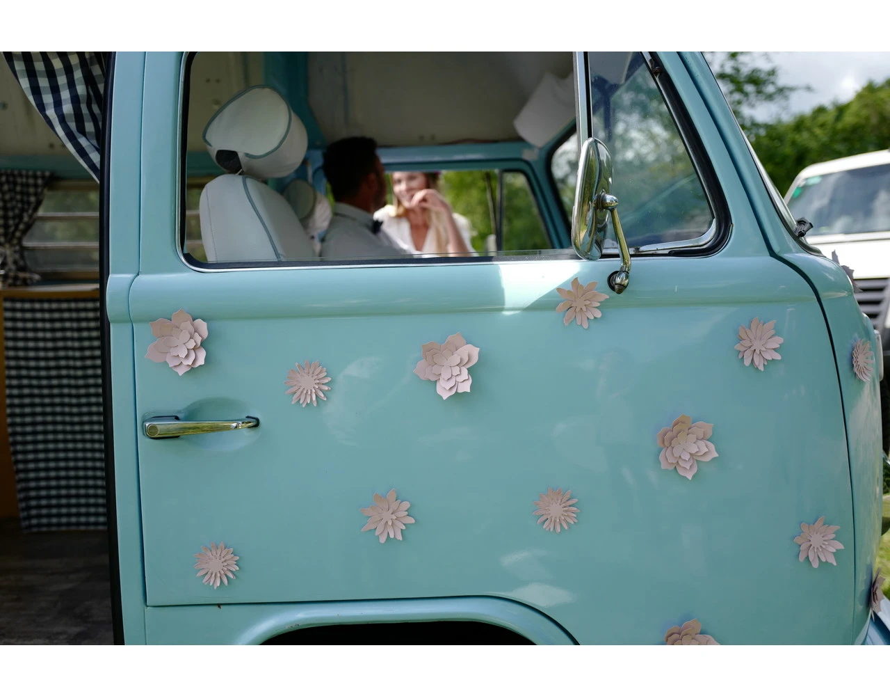 Papieren Bloemen Roze Pastel 3st 6 Papieren Bloemen Roze Pastel 3st - Afbeelding 6