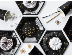 Papieren Rietjes Zwart 19,5cm 10st 15 Papieren Rietjes Zwart 19,5cm 10st -Feestspullen Winkel papieren rietjes zwart 195cm 10st 5