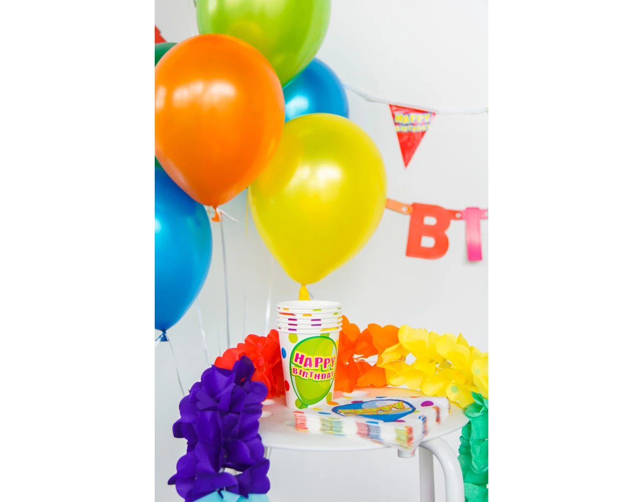 Papieren Slinger Gekleurd 4m 2 Papieren Slinger Gekleurd 4m - Afbeelding 2