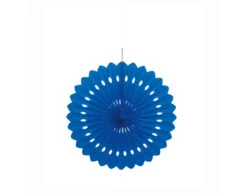 Papieren Waaier Blauw 40cm