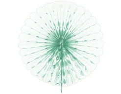 Papieren Waaier Mint Groen 45cm
