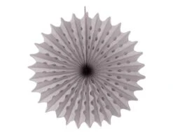 Papieren Waaier Zilver 45cm