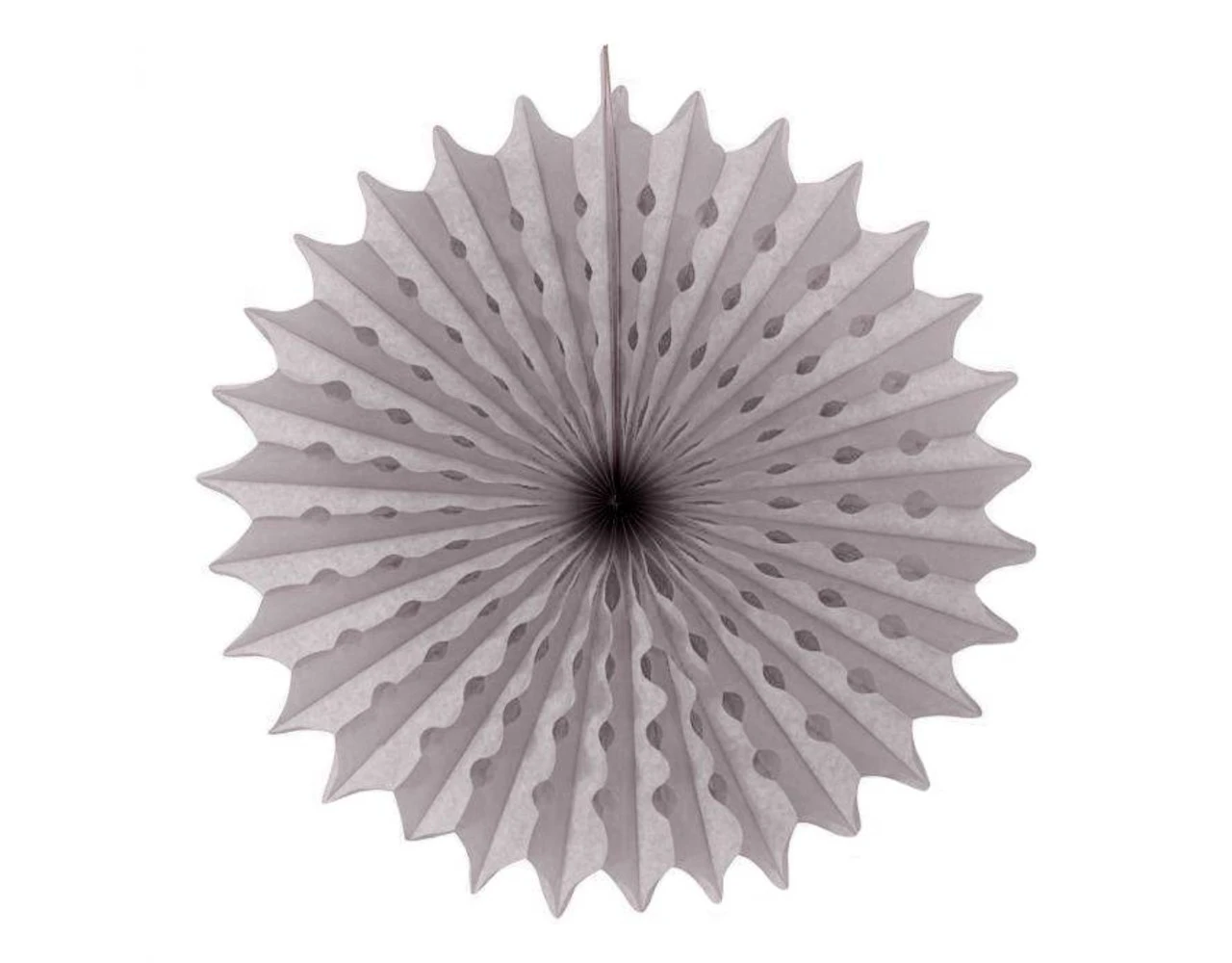 Papieren Waaier Zilver 45cm 1 Papieren Waaier Zilver 45cm