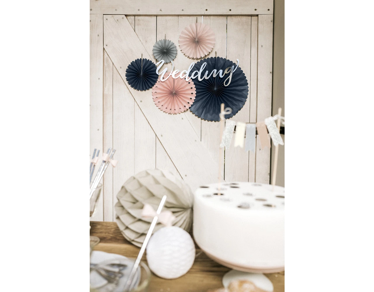 Papieren Waaiers Gekleurde Set 14-38cm 3 Delig 2 Papieren Waaiers Gekleurde Set 14-38cm 3 Delig - Afbeelding 2