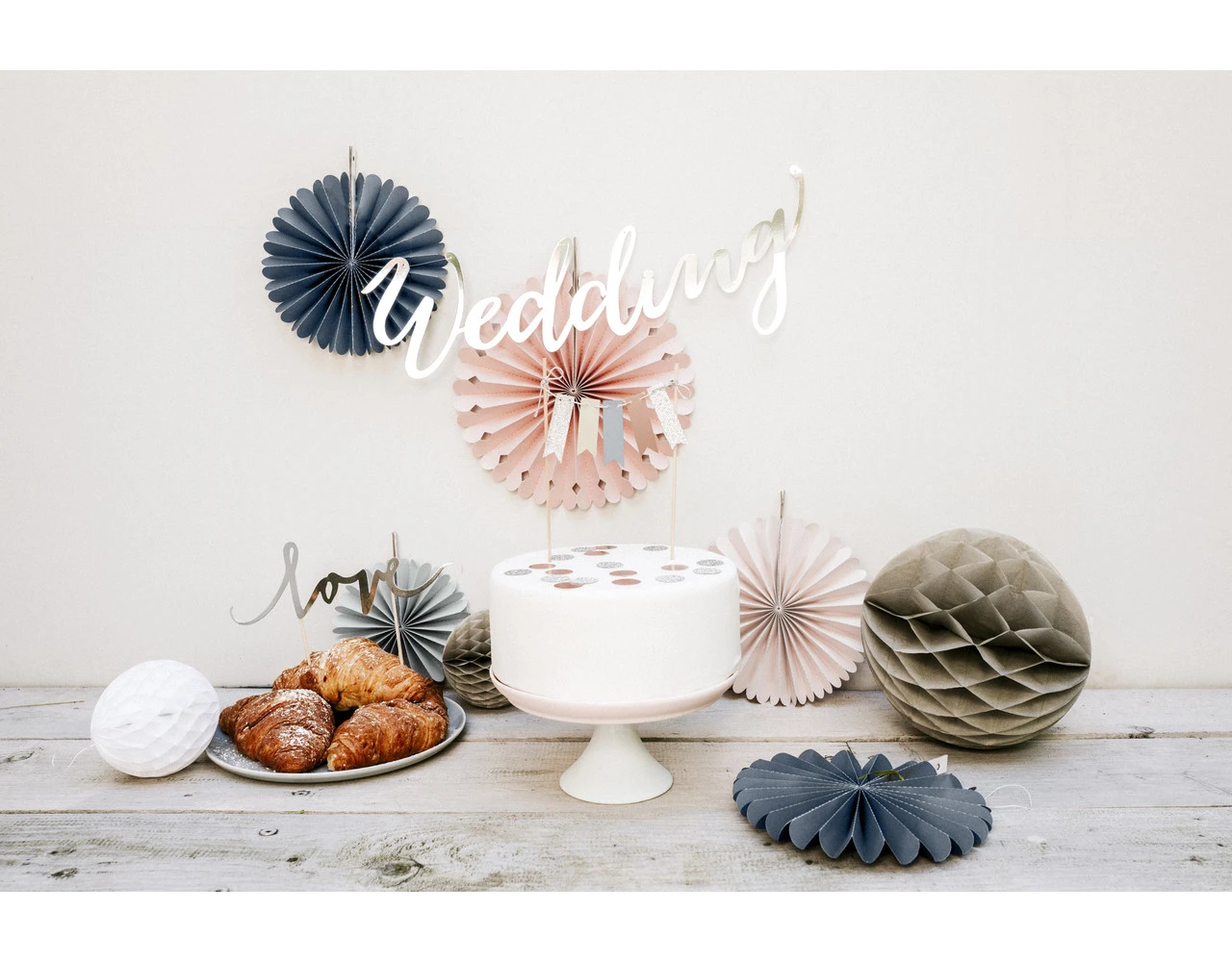 Papieren Waaiers Gekleurde Set 14-38cm 3 Delig 4 Papieren Waaiers Gekleurde Set 14-38cm 3 Delig - Afbeelding 4