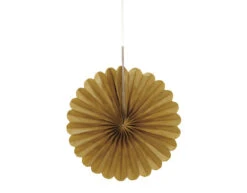 Papieren Waaiers Goud 15cm 3st
