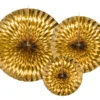 Papieren Waaiers Goud Set 23-40cm 3 Delig