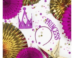 Papieren Waaiers Goud Set 23-40cm 3 Delig -Feestspullen Winkel papieren waaiers goud set 23 40cm 3 delig 3