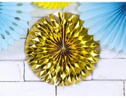 Papieren Waaiers Goud Set 23-40cm 3 Delig -Feestspullen Winkel papieren waaiers goud set 23 40cm 3 delig 7