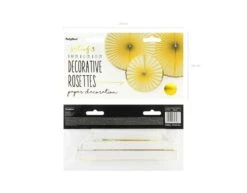 Papieren Waaiers Lichtgeel Goud Set 23-40cm 3 Delig -Feestspullen Winkel papieren waaiers lichtgeel goud set 23 40cm 3 deli 4