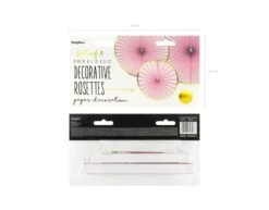 Papieren Waaiers Lichtroze Goud Set 23-40cm 3 Delig -Feestspullen Winkel papieren waaiers lichtroze goud set 23 40cm 3 deli 2