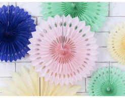 Papieren Waaiers Lichtroze Pastel Set 20-30cm 3 Delig -Feestspullen Winkel papieren waaiers lichtroze pastel set 20 30cm 3 de 5