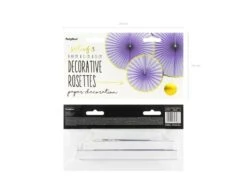 Papieren Waaiers Lila Goud Set 23-40cm 3 Delig -Feestspullen Winkel papieren waaiers lila goud set 23 40cm 3 delig 4