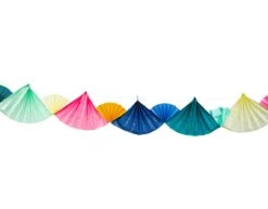 Papieren Waaiers Meerkleurig 4m