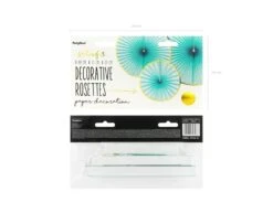 Papieren Waaiers Mintgroen Goud Set 23-40cm 3 Delig -Feestspullen Winkel papieren waaiers mintgroen goud set 23 40cm 3 deli 4