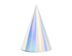 Parelmoer Feesthoedjes 16cm 6st