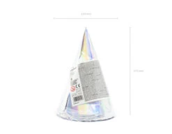 Parelmoer Feesthoedjes 16cm 6st -Feestspullen Winkel parelmoer feesthoedjes 16cm 6st 3