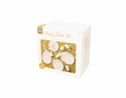 Party Tafelset Goud Wit 41 Delig -Feestspullen Winkel party tafelset goud wit 41 delig 2