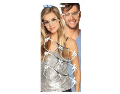 Partybrillen Zilver Set 3 Delig -Feestspullen Winkel partybrillen zilver set 3 delig 3