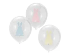 Pasen Ballonnen Konijn 30cm 9st