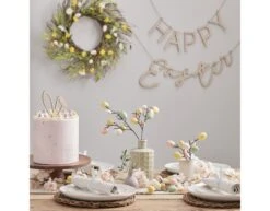 Pasen Taarttopper Konijnenoren Hout 18cm -Feestspullen Winkel pasen taarttopper konijnenoren hout 18cm 3