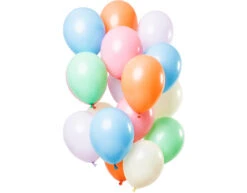 Pastel Ballonnen Chroom 33cm 15st